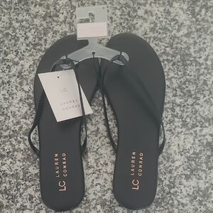 LC Lauren Conrad Black Women's Sandals